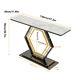 1.2m Large Slim Marble Console Table Entrance Table Double Base Stand View Table