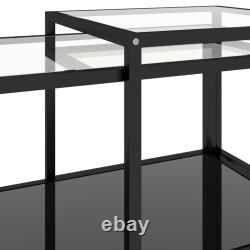 1/2x Tea Tables Tempered Glass Home Side Couch End Table Multi Colours vidaXL