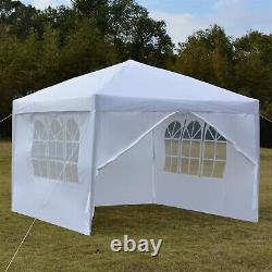 10 x 10 Canopy Quick Pop-Up with 4 Side Walls, Portable, Waterproof Party Tent