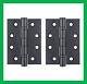 102mm x 76mm x 3mm Grade 13 Ball Bearing Butt External Fire Door Hinges Pair ZOO