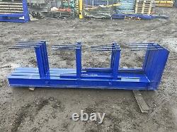 2.8m Powder-coated Cantilever Pipe Racking 4 high including base single sided