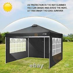 3x3M/3x6M Gazebo Pop-up Canopy Water & UV proof Tent withSides Garden Marketstall