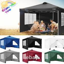 3x3M/3x6M Gazebo Pop-up Canopy Water & UV proof Tent withSides Garden Marketstall