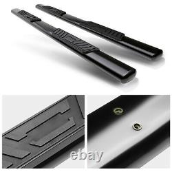 5 Black Running Board OVAL Side Step Bar for 09-20 Dodge Ram 1500-3500 Quad Cab