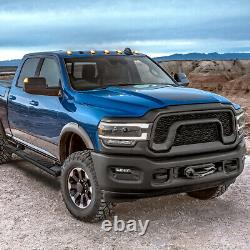 5 (COATED FLAT) Side Step Bar Running Boards for 09-20 Dodge Ram Truck Crew Cab