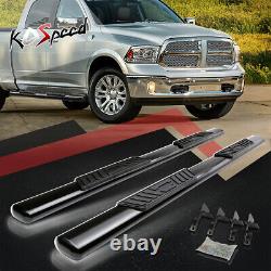 5 (OVAL TUBE) Side Step Bar Running Boards for 09-20 Dodge Ram Pickup Crew Cab