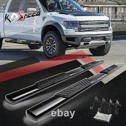 5 OVAL Tube Running Board Side Step Bar for 99-16 Ford F250-550 SD Crew Cab