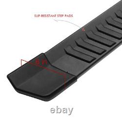 6W ALUMINUM Side Step Bar Running Boards for 15-20 Ford F150-350 Super Crew Cab