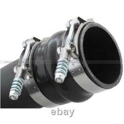 AFe 3 Black SS Cold Side Intercooler Pipe For GM Duramax 6.6L 11-15