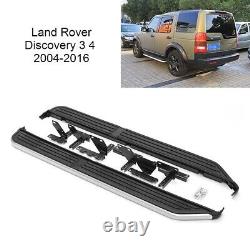 Aluminum Edging Side Steps Running Boards Pair For Land Rover Discovery 3 & 4