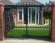Arched Drive Gate, Drive Gate, Steel Gate, Wrought Iron Metal Gate, Uk Seller