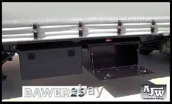 BAWER STEEL BLACK 1000 x 300 x 600 STORAGE TOOLBOX SIDE LOCKER HGV TRUCK TRAILER