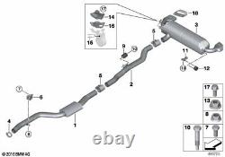 BMW Genuine Right Driver Side OS Exhaust Tail Pipe Trim Black Chrome 18308631961