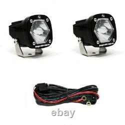 Baja Designs 387801 S1 Spot LED Clear Lens Light Pair with Mounting Bracket