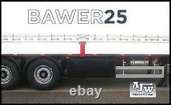Bawer V2520 Steel Toolbox Black 600mm Storage Box Side Locker Hgv Truck Trailer