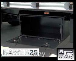 Bawer V2530 Steel Black 1000mm Storage Toolbox Side Locker Hgv Truck Trailer