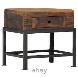 Bedside Cabinet Solid Reclaimed Wood Bedroom Nightstand Side Table vidaXL