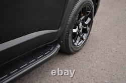 Black Aluminium Side Steps Bars Running Boards To Fit Jeep Renegade (2015+)