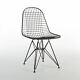 Black Herman Miller Original Vintage Eames DKR Wired Dining Side Chair