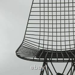 Black Herman Miller Original Vintage Eames DKR Wired Dining Side Chair