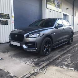 Black Raptor Side Steps Running Boards for Jaguar F-PACE 2016+