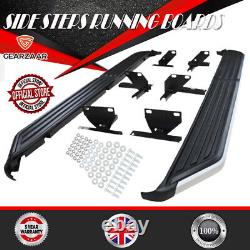 Black Running Board Side Steps Rails For Land Rover Discovery 3 4 L319 04-16