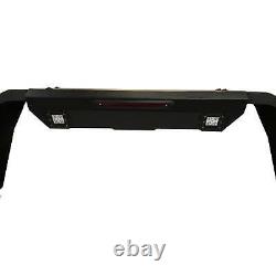 Black Side Mesh Roll Sports Bar with LED Work Lights for the Mazda BT-50 06-12