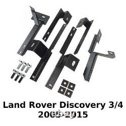 Black Sonar Side Steps Running Boards for Land Rover Discovery 3 and 4