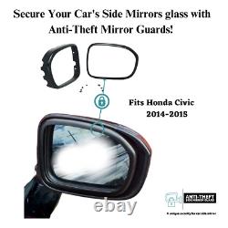 Car mirror parts Anti-theft Side Mirror Guard fits Honda civic 2014-2015