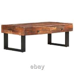 Coffee Table 110cm Solid Reclaimed Wood Living Room Tea Side End Stand vidaXL