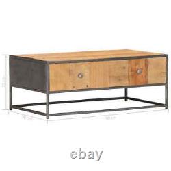 Coffee Table 90cm Solid Reclaimed Wood Side End Couch Desks Living Room vidaXL