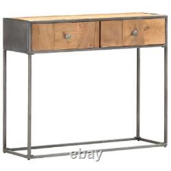 Console Table 90cm Solid Reclaimed Wood Hall Side Accent Office Desk vidaXL