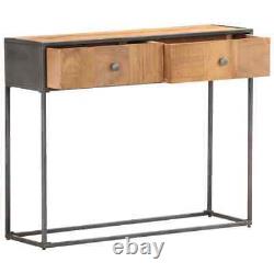 Console Table 90cm Solid Reclaimed Wood Hall Side Accent Office Desk vidaXL