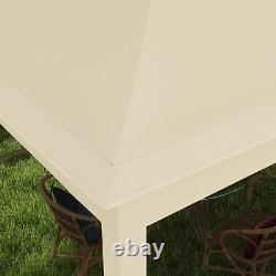 Cream Outdoor Garden Folding Tent Heavy Duty Pop Up Gazebo w Sides Party Patio