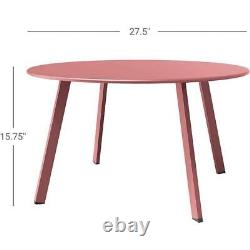Cubilan Large Side Table 15.7 for Balcony Steel Frame Powder Coated Steel top
