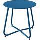 Cubilan Outdoor Side Tables 18X17.75X17.75 Blue Oval Steel WithPowder Coated Top