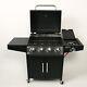 Deluxe Gas BBQ Grill 4 + 1 Burner Side Barbecue with Gas Regulator