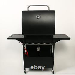Deluxe Gas BBQ Grill 4 + 1 Burner Side Barbecue with Gas Regulator