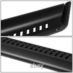 FOR 18-21 JEEP WRANGLER JL OVAL SIDE NERF BAR RUNNING BOARD WithDROPPED STEP PLATE