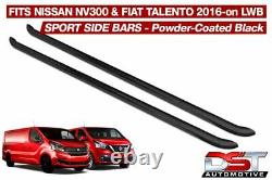Fiat Talento 2016 Black Sport Line Side Bars Lwb Powder Coated Oem Quality