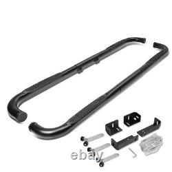 Fit 99-11 Chevy/Ram/GMC EXT/Crew Cab Black 3 Side Step Nerf Bar Running Board