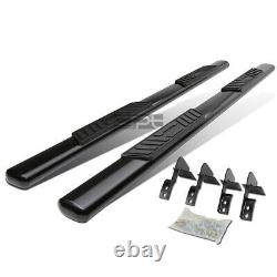 Fit 99-16 Ford Superduty Crew Cab 5 Black Oval Side Step Nerf Bar Running Board