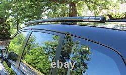 Fits 2014 Subaru Forester SSD Roof Rails, Rack, Black Powder Coated, Side Rails