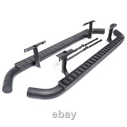 Fits Land Rover Defender 110 Side Steps Tubular All Black Fire&ice Style Running