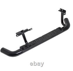 Fits Land Rover Defender 90 Side Steps Tubular All Black Fire & Ice Style