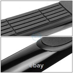 For 00-14 Avalanche Yukon Crew Cab 3 Black Curved Side Step Bar Running Boards