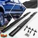For 01-03 Ford F150 SuperCrew Cab Oval 5 Side Step Nerf Bar Running Board Black