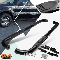 For 04-08 Ford F150 CrewithSuperCrew Cab 3 Side Step Nerf Bar Running Board Black