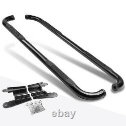 For 04-08 Ford F150 Extended/Super Cab 3 Side Step Nerf Bar Running Board Black