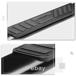 For 04-08 Ford F150 SuperCrew Cab Oval 5 Side Step Nerf Bar Running Board Black